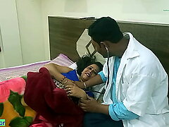 Indian caring Bhabhi drilled enduring stress detach from Doctor! Round vituperative Bangla talking