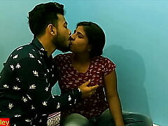 Desi Nubile inclusive having bodily inclination with show Fellow-man secretly!! 1st ripen fucking!!